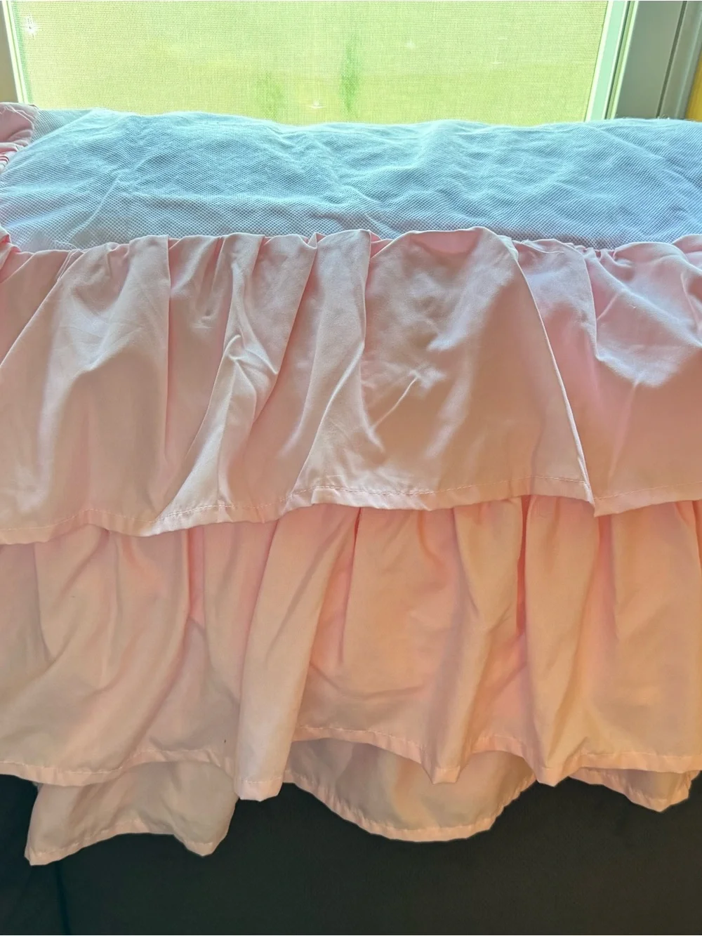 Floral, Boho Cotton Crib Bedding Set with Pink Border - Baby/Toddler/Girl